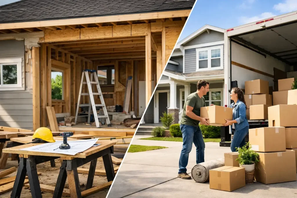 Home addition vs moving: comparing a house renovation project with a family moving into a new home in Atlanta