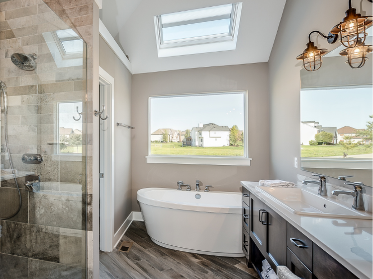 Custom primary bathroom remodel in Alpharetta
